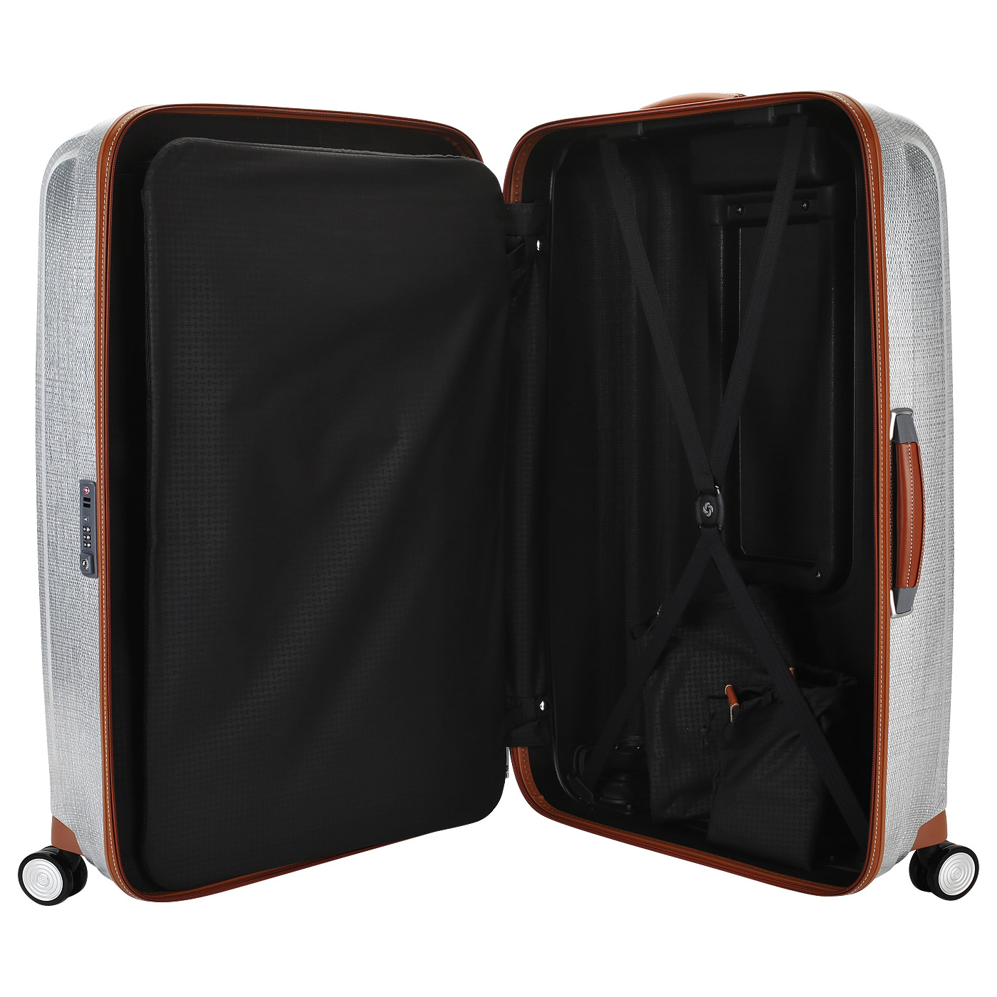 Чемодан очень большой XL из материала Curv с кодовым замком Samsonite Lite-Cube Dlx