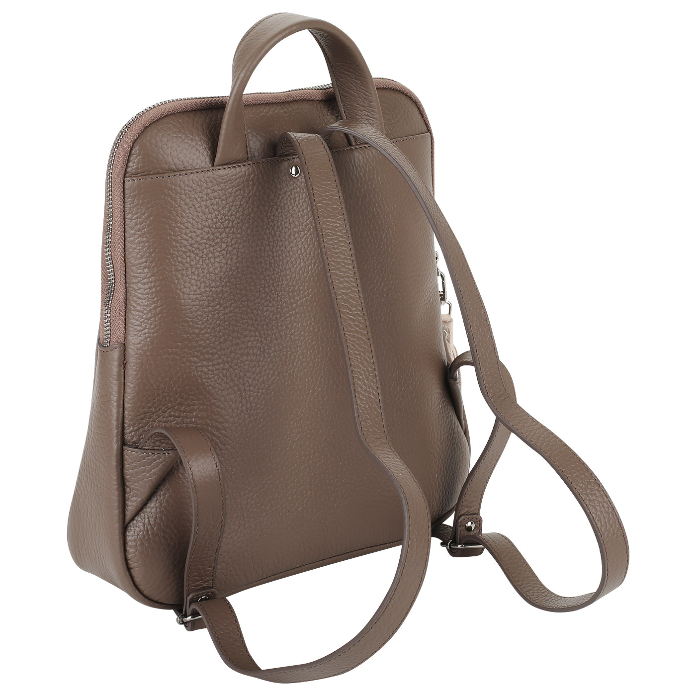Серо-коричневый рюкзак с брелоком Chatte Lion