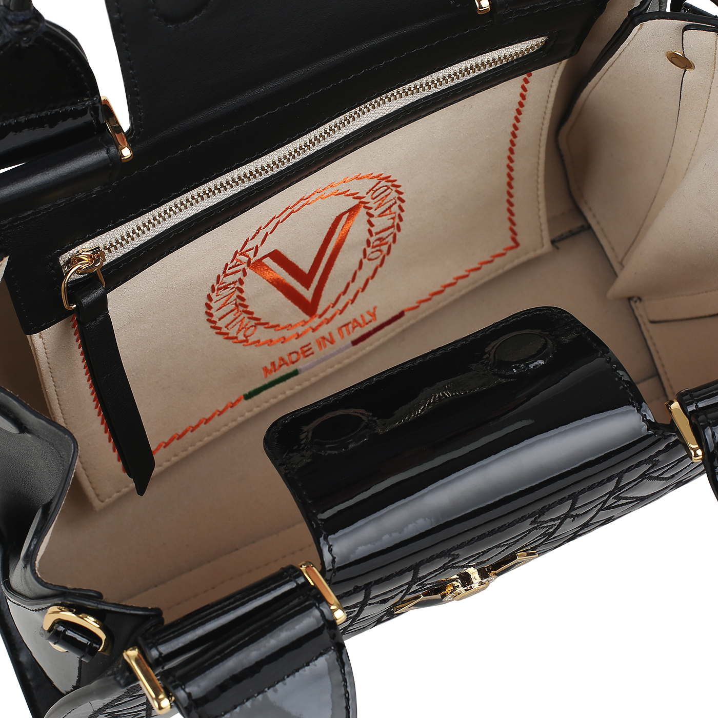Кожаная сумка Valentino Orlandi Sisty