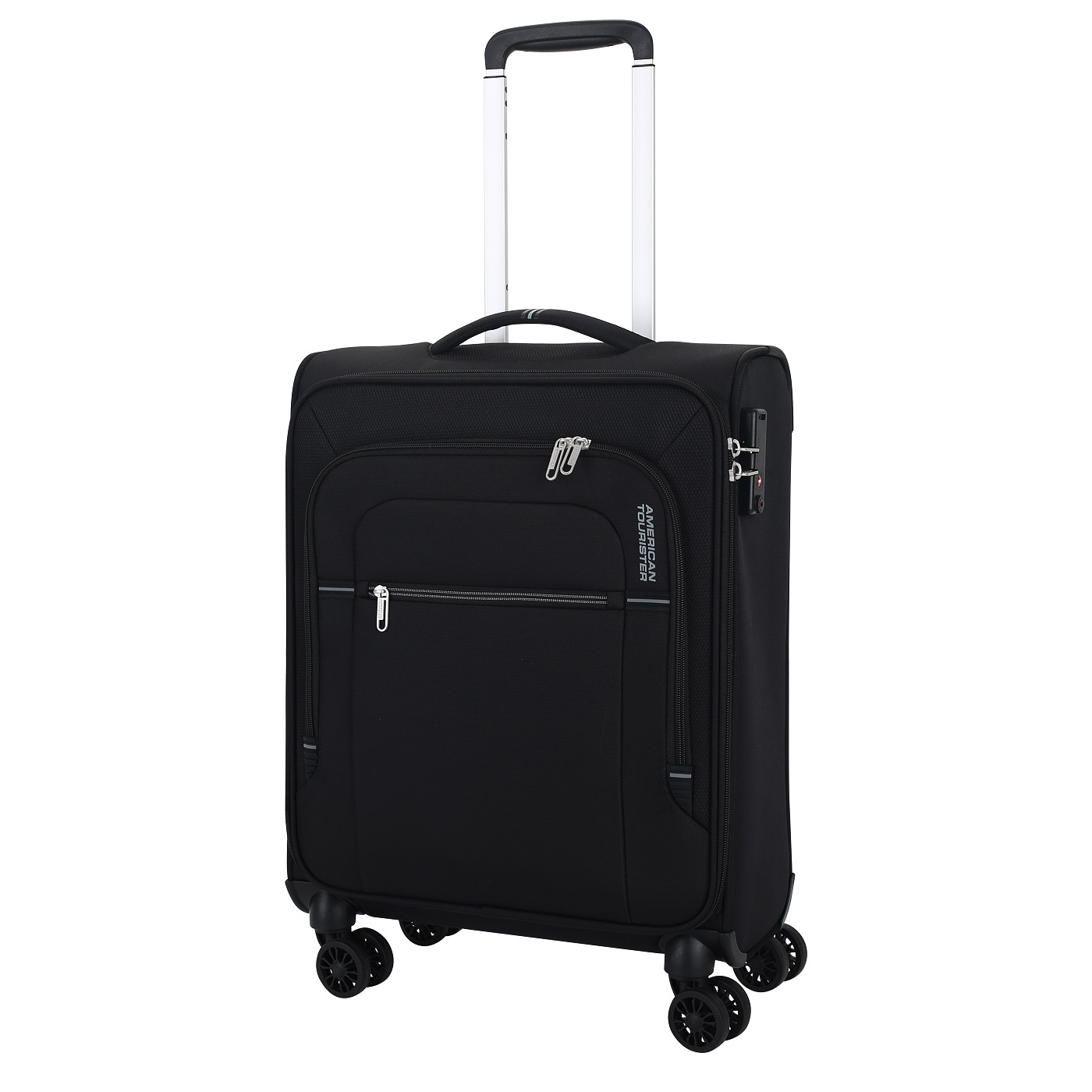 American Tourister Чемодан для ручной клади тканевый с кодовым замком