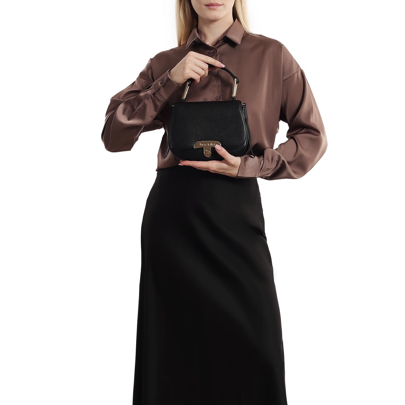 Кожаная сумка Braccialini Michelle