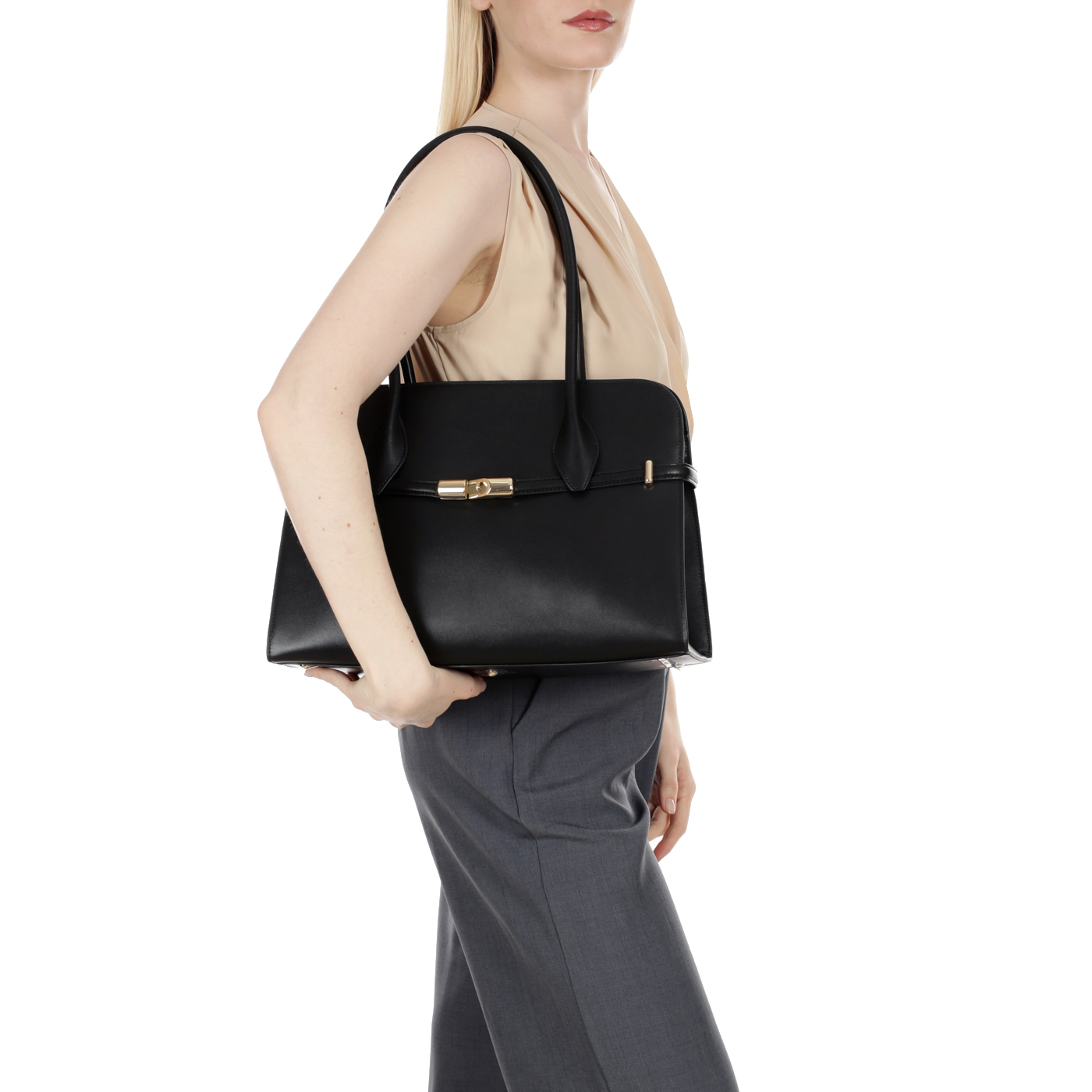 Кожаная сумка Furla Goccia