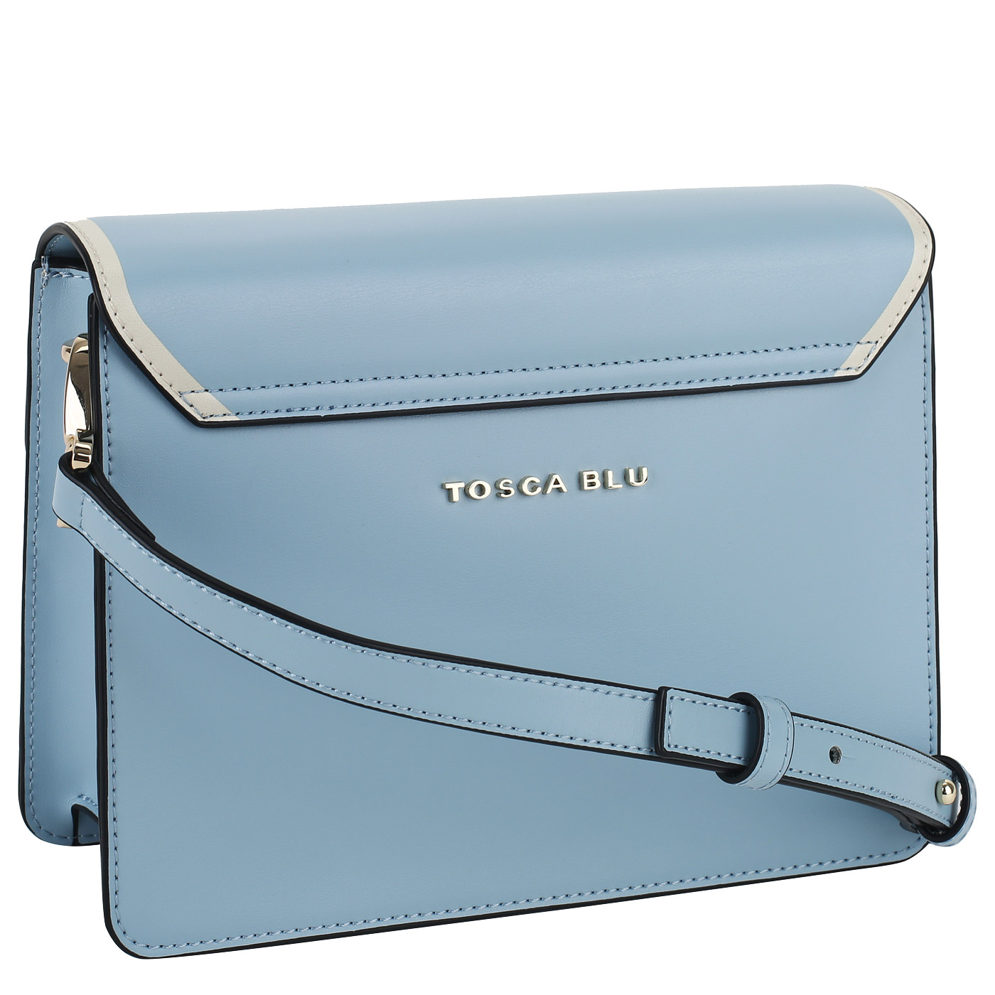 Кожаная сумка через плечо Tosca Blu Mughetto