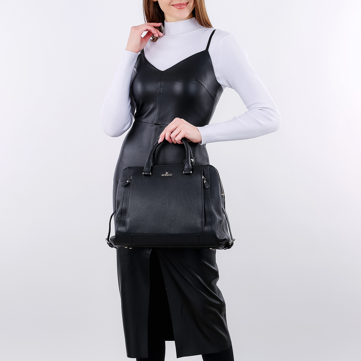 Кожаная сумка Aurelli Soft